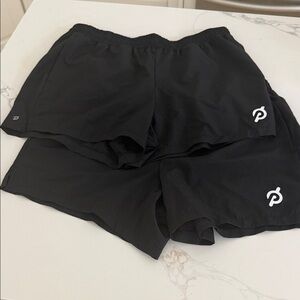 Peloton 2 Pairs of Black Athletic Shorts